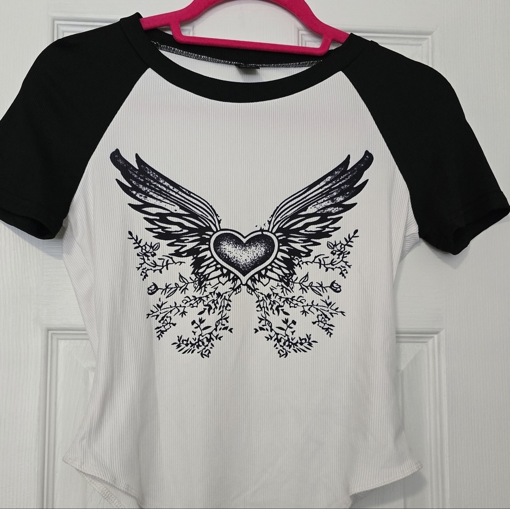 Black & White SHEIN Bodysuit